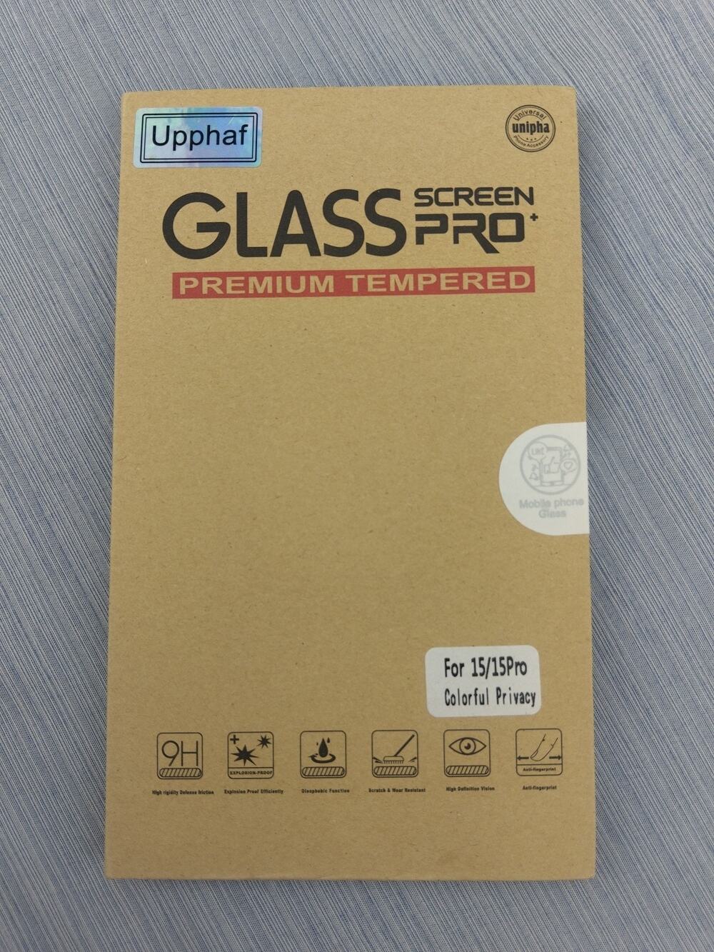 iPhone 15/15pro Premium Tempered Screen Protector